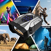 economico Telemetri e telescopi-Binocolo per birdwatching, binocolo transfrontaliero, visione notturna, zoom 4k 16x, raffica a infrarossi, foto e video HD