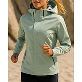baratos Jaquetas de corrida-Mulheres Jaqueta de Corrida Jaqueta Outdoor Com Cordão Bolsos Manga Longa Blusas Roupa Esportiva Outono Cor Sólida Prova-de-Água A Prova de Vento Pilates Corrida Ioga Roupa de esporte Roupas