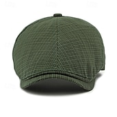 levne Pánské klobouky-Pánské PLacatá čepice Klobouk Ascot Novinářský klobouk Černá Světle zelená Polyester Módní Na běžné nošení ulice Denní Pléd Nastavitelná Proti sluci Prodyšné