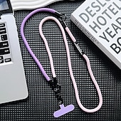お買い得  その他のスマホケース-新しいユニセックスの携帯ストラップ、調節可能な2イン1ネックハンギングクロスボディバッグ、紛失防止ストラップ付き、屋外での持ち運びに便利