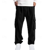 cheap Cargo Pants-Men's Cargo Pants Trousers Corduroy Pants Multi Pocket Straight Leg Plain Wearable Daily Outdoor Camping &amp; Hiking Fashion Classic Black Yellow