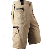 baratos Partes inferiores-Homens Calça Cargo Calças de Trilha calças de caminhada Ao ar livre Normal Secagem Rápida Leve Elástico Respirável Calção Calças Capri Verde Tropa Azul Tênis Golfe Corrida S M L XL XXL