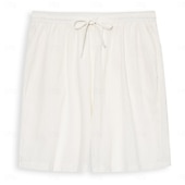 economico Vacanza-Per uomo Shorts Pantaloncini Estivi Shorts da Spiaggia Pantaloncini larghi Coulisse Elastico in vita Gamba Dritta Semplice Comodità Traspirante Lunghezza al ginocchio All&#039;aperto Casuale Quotidiano