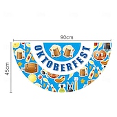 preiswerte Gartenfahnen, Banner-Oktoberfest Deutsche Bayerische Wimpel 3 x 1,5 Ft Nicht gefalteter Fächerflaggenbanner Polyesterflagge für Feiertags-Außendekor