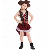 economico Costumi per bambine-Costumi da pirata Jack Sparrow Vestito Abiti Costume Film d'avventura Cosplay for Ragazze Bambini Halloween Carnevale Performance Vestirsi in modo educativo Vestiti per eventi scolastici
