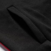 economico felpe con cappuccio da uomo di base-Per uomo Felpa con cappuccio e zip Felpa con cappuccio Bianco Rosso Blu Cachi Con Cappuccio Blocco di colori Con zip Blocco di colore Tasca Frontale Sport &amp; Outdoor Casuale Quotidiano Streetwear Cool