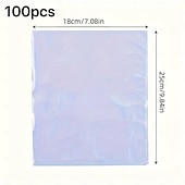preiswerte Aufbewahrung &amp; Organisation-100 Stück Schrumpffolienbeutel, transparente Schrumpffolienbeutel zur Schuhaufbewahrung, Geschenkkörbe, Schachteln, Verpackungsmaterial, transparente Siegelfolie für Heißsiegelgerät