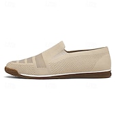 preiswerte Herrenpantoletten &amp; -slipper-Herren-Slipper aus Strick, atmungsaktives Obermaterial aus Webstoff mit flexibler Gummisohle, bequem und leicht für Sommer, Strand und Autofahren