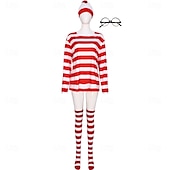 levne Dívčí kostýmy-Kde je Wally Kostým Postavy z pohádek Filmové kostýmy for Dámské Dívčí Děti Dospělé předvečer Všech svatých Výkon Vzdělávací převlékání Školní akce