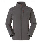 abordables Softshell, polares y chaquetas de montaña-Hombre Chaqueta para senderismo Chaqueta de lana para senderismo Invierno Al aire libre Térmico Grueso Invierno Chaquetas de Lana / Vellones Negro Rojo Azul Marino Oscuro Azul Real Gris