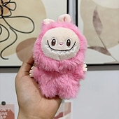 cheap Dolls-Charming Lafufu Keychain Plush Doll Pendant Hanging Keyring Card Gift for Woman Man Decor Bag Charm Purse Charms Key Ornament Ring