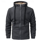 preiswerte Oberteile-Herren Windjacke Wanderjacke Fleecejacke Außen Warm Wanderoutfits Wanderbekleidung Winter Herbst Oberteil Camping / Wandern / Höhlenforschung Laufen Dunkelgrau Schwarz Armeegrün