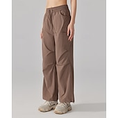 voordelige Bodems-Dames Cargohosen Wandelbroek Rechte broek Buiten Normale pasvorm waterdicht Zonbescherming Winddicht Sneldrogend Kleding Onderlichaam Trekkoord Lichtgewicht Zwart Khaki Kamperen / wandelen / grotten