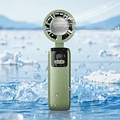 cheap Flashlights &amp; Camping Lights-1 Pc handheld cooling fan with 100 levels of cooling and folding, portable turbo mini semiconductor ice pack fan