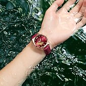economico Orologi al quarzo-Orologio da donna in oro rosa, in acciaio inossidabile, con movimento al quarzo giapponese, semplice, impermeabile, luminoso.