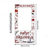 cheap Halloween Wall Tapestries-Halloween Photo Booth Props SuppliesSpooky and Fun Designs ncludes Ghosts, Pumpkins, Witches, Bats, and More  Perfect for Parties, Events, and Celebrations