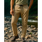preiswerte Unterteile-Herren Wanderhosen Außen Normale Passform Wasserdicht Winddicht Schnelltrocknend Leicht Hosen Elastischer Bund Dunkelgrau Schwarz Camping / Wandern Golfspiel Laufen M L XL XXL XXXL