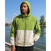 economico Giacche da corsa-Per uomo Giaccia da corsa Giacca da esterno Cerniera completa Manica Lunga Abbigliamento esterno Sportivo Blocco di colori Protezione Solare Leggero Traspirante Tennis Golf Corsa abbigliamento