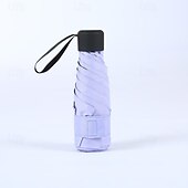baratos Chapéus de Chuva-guarda-chuva de viagem compacto, estrutura de 5 camadas à prova de vento, guarda-chuva dobrável leve de secagem rápida com caixa de presente, proteção portátil para todas as condições climáticas, cabe