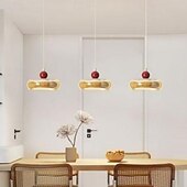cheap Island Lights-Modern Cream Style Disk Lamp Modern Metal Restaurant Art Pendant Lamp Simple Metal Restaurant Art Pendant Lamp Bedroom Studio Decoration Ceiling Pendant Lamp Dimmable Lighting Fixture
