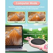 cheap Tool Accessories-Microscope for Kids, Educational Science Kit Toys Portable Handheld Magnifying Glass, Macro Fixed Focus Digital Kid Microscopes Up to 500x Magnification,4X Zoom, Interactive Learning