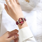 economico Orologi al quarzo-Orologio da donna in oro rosa, in acciaio inossidabile, con movimento al quarzo giapponese, semplice, impermeabile, luminoso.