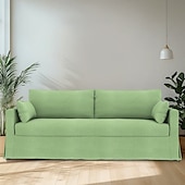 preiswerte Sofabezug-Sofabezug passend für Hyltarp-Sofa, einfarbig, gesteppte Polyester-Schonbezüge