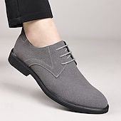 preiswerte Formell-Braune Derby-Schuhe aus hochwertigem Rindsleder für Herren mit glattem Kunstleder-Finish – klassisches Schuhwerk fürs Büro, formelle Anlässe und den Alltag