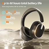 cheap TWS True Wireless Headphones-Hybrid Active Noise Cancelling Headphones Wireless Over Ear Bluetooth Headphones Foldable Wireless Headset 60H Playtime Hi-Res Audio Deep Bass Memory Foam Ear Cups Perfect for Travel &amp; Office