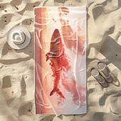 voordelige Dekens &amp; dekentjes-Zachte en absorberende strandhanddoek - lichtgewicht, snel drogend, zandvrij ontwerp voor strand, zwembad en reizen