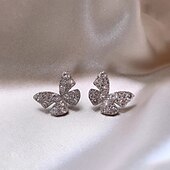 economico Orecchini-Per donna Orecchini a perno Tropicale Farfalla Gioia Tropicale Elegante Orecchini Gioielli Argento Per Feste