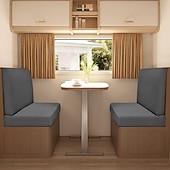 abordables Funda de sofá-Fundas de cojín elásticas para comedor de RV de 2 piezas, fundas de cojín de sofá en forma de T, fundas elásticas para asientos de caravana, protección de muebles de RV duradera y fácil de instalar