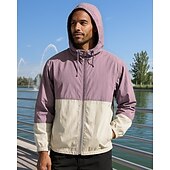economico Giacche da corsa-Per uomo Giaccia da corsa Giacca da esterno Cerniera completa Manica Lunga Abbigliamento esterno Sportivo Blocco di colori Protezione Solare Leggero Traspirante Tennis Golf Corsa abbigliamento