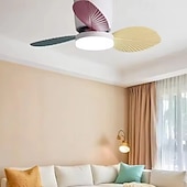 Χαμηλού Κόστους Φώτα Οροφής με Dimmer-μοντέρνος ανεμιστήρας οροφής LED 3 λεπίδων, ABS χωρίς λεπίδες, με κινητήρα συνεχούς ρεύματος, τηλεχειριστήριο σιδερώματος μετατροπής συχνότητας 110v-220v