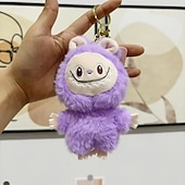 cheap Dolls-Charming Lafufu Keychain Plush Doll Pendant Hanging Keyring Card Gift for Woman Man Decor Bag Charm Purse Charms Key Ornament Ring