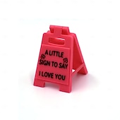 preiswerte Skulpturen-„I love you“-Schild, 3D-gedrucktes Schreibtischdekor, ein kleines Schild mit der Aufschrift „Ich liebe dich“, süßes Mini-Liebesschild als Geschenk zum Jahrestag, Valentinstag, zur Hochzeit oder für