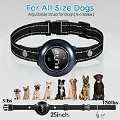 お買い得  犬用トレーニング用品-2 in 1 リモート犬トレーニング首輪 自動吠え防止ショック首輪 スマート吠え防止自動吠え防止首輪 IP67 防水充電式電子首輪