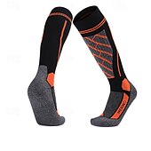 abordables Accesorios para deportes y aire libre-1 Par Hombre Mujer calcetines de lana merino Calcetines de senderismo Calcetines para correr Mantiene abrigado Transpirable Anti ampollas Grueso Invierno Al aire libre Sobre la pantorrilla Retazos