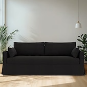 preiswerte Sofabezug-Sofabezug passend für Hyltarp-Sofa, einfarbig, gesteppte Polyester-Schonbezüge