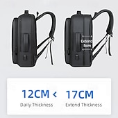 billiga Laptopväskor, fodral och fodral-1 st herrryggsäck med expanderande oxford-funktion, stor kapacitet, USB-laddning, affärsryggsäckar för män, datorryggsäckar för män