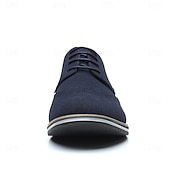 abordables Semiformal-Zapatos oxford de piel sintética marrón caramelo para hombre con detalles brogue: zapatos elegantes e informales con cordones para el trabajo, citas y uso diario.