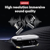baratos Auscultadores TWS True Wireless-Fones de ouvido originais Lenovo LP73 TWS Bluetooth V5.4 com graves potentes e som surround, fones de ouvido esportivos à prova d&#039;água com gancho para orelha IPX7