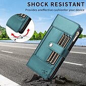 voordelige iPhone-hoesjes-Telefoonhoesje voor Samsung Galaxy S24 S23 S22 S21 Ultra Plus A55 A35 A25 A15 5G A54 A34 A14 A73 A53 A33 A23 A13 A72 A52 A42 A32 A22 A12 A02 Portemonneehoesje met standaardhouder, rits, volledige