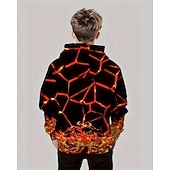 voordelige Jongens 3D Visie &amp; Geometrie-Jongens 3D Grafisch Trui met capuchon Lange mouw Lente Herfst Modieus Streetwear Kinderen 4-12 jaar Capuchon Buiten Casual Dagelijks Normale pasvorm