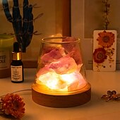 cheap Bedside Lamp-Natural Crystal Aroma Stone 1pc Diffuser - Demagnetising Bowl Lamp Ornament Home Bedroom Night Light Companion Gift - Essential Oil Not Included