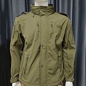 economico Fleece &amp; Giacche 3 in 1-Per uomo Giacca da escursionismo Cappotto invernale Giacca in pile da escursionismo Inverno All&#039;aperto Termico Antivento Giacca in Pile Invernale Nero Giallo Verde militare Mimetico