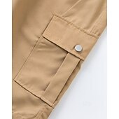 economico All&amp;#39;aperto-Per uomo Pantaloncini cargo Shorts Pantaloncini Estivi Coulisse Elastico in vita Multi-tasche Semplice Comodità Indossabile Lunghezza al ginocchio All&#039;aperto Sport Quotidiano Moda Casual Nero Bianco