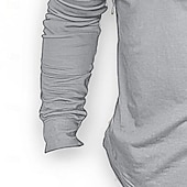 abordables t-shirts de base-Homme T-shirt manche longue Henley Hiver Printemps &amp; Automne Toutes saisons Couleur Unie Uni Tricots Quotidien Occasionnel À capuche Extérieur Décontracté Occasionnel Bleu marine Blanche Gris clair