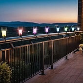 baratos Luzes Subaquáticas-10 peças de luzes solares para piscina rgb que mudam de cor, luzes solares para cerca, luzes noturnas para piscina, para festas de verão, piscina, jardim, iluminação e decoração