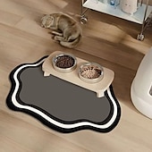 お買い得  玄関マット-ペットフィーディングマット、簡単クリーニング、防水、犬、猫マット、 raisedエッジ、プレースマットトレイ、床の食品のこぼれと水ボウルの混乱を止めるため